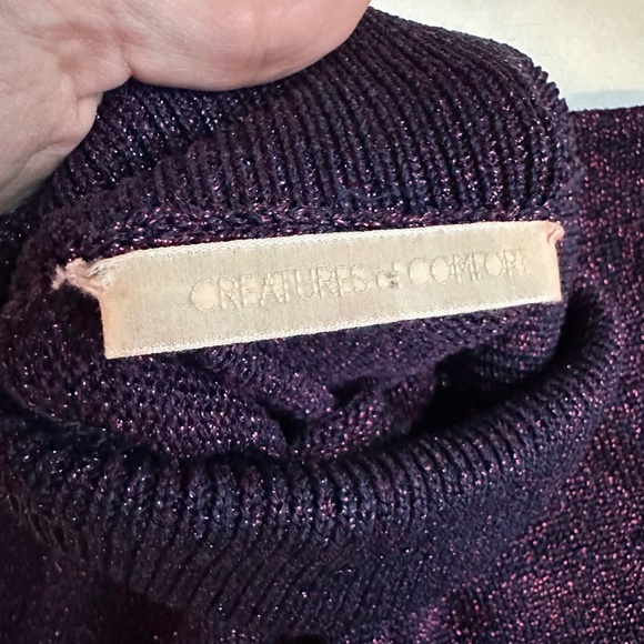Creatures of Comfort Metallic Knit Turtleneck - Picture 3 of 7